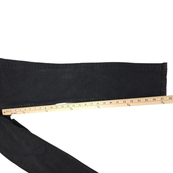 Loft Curvy Skinny Mid Rise Jeans Womens Size 28/6 Ankle Stretch Denim Black - Picture 5 of 15